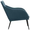 vidaXL Banc Bleu 110x76x80 cm Velours
