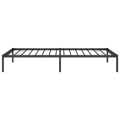 vidaXL Cadre de lit métal sans matelas noir 100x200 cm