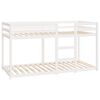 vidaXL Lit superposé sans matelas blanc 90x200 cm bois de pin massif