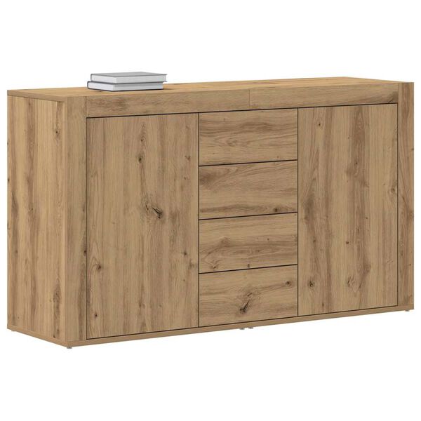 vidaXL Buffet Ch&ecirc;ne artisanal 120 x 36 x 69 cm Bois d'ing&eacute;nierie