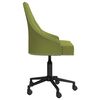 vidaXL Chaise pivotante de salle &agrave; manger Vert clair Velours