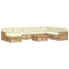 vidaXL Ensemble de canap&eacute;s d'ext&eacute;rieur 9 pc Blanc et cr&egrave;me