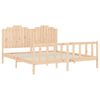 vidaXL Cadre de lit sans matelas bois de pin massif