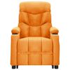 vidaXL Fauteuil de massage Jaune Tissu