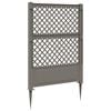 vidaXL Trellis avec pique PP Gris