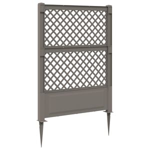 vidaXL Trellis avec pique PP Gris
