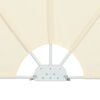 vidaXL Auvent latéral pliable de terrasse Crème 240 x 160 cm