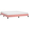 vidaXL Cadre de lit sans matelas rose 160x200 cm velours