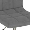 vidaXL Chaises pivotantes &agrave; manger lot de 4 gris fonc&eacute; velours