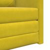 vidaXL Canapé-Lit Jaune foncé 74 x 77 x 81 cm Velours