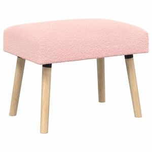 vidaXL banc Uni Rose 60 x 40 x 45 cm Boucl&eacute;
