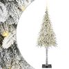 vidaXL Sapin de Noël avec 150 LED Blanc 150 cm PE et Acier