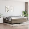 vidaXL Sommier &agrave; lattes de lit avec matelas Taupe 180x200 cm Tissu