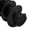 vidaXL Vis &agrave; t&ecirc;te de capuchon &agrave; douille 2 pcs Noir M5 x 40 mm Fer