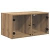vidaXL Meuble mural 68 x 37 x 35 cm Bois d'ing&eacute;nierie Ch&ecirc;ne artisanal