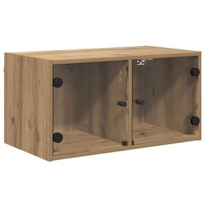 vidaXL Meuble mural 68 x 37 x 35 cm Bois d'ing&eacute;nierie Ch&ecirc;ne artisanal