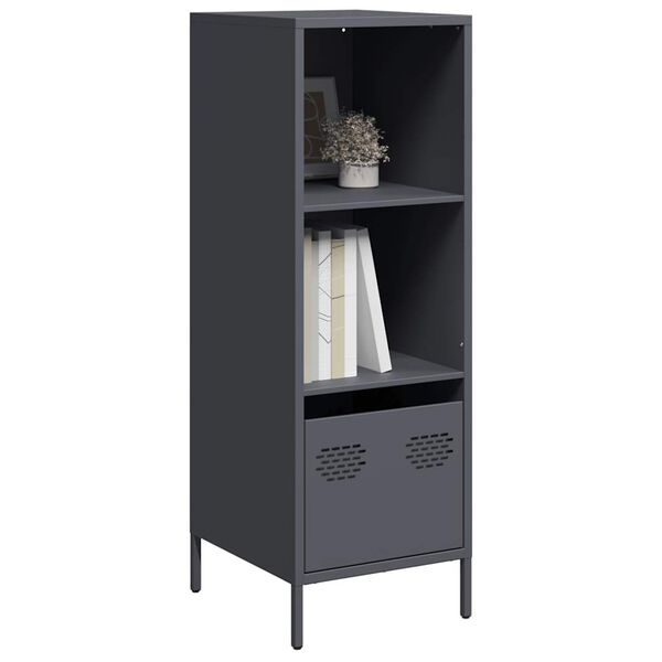 vidaXL Buffet haut anthracite 35x39x103,5 cm acier