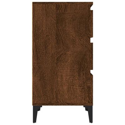 vidaXL Table de chevet chêne marron 40x35x70 cm bois d'ingénierie