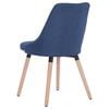 vidaXL Chaises &agrave; manger lot de 2 bleu tissu