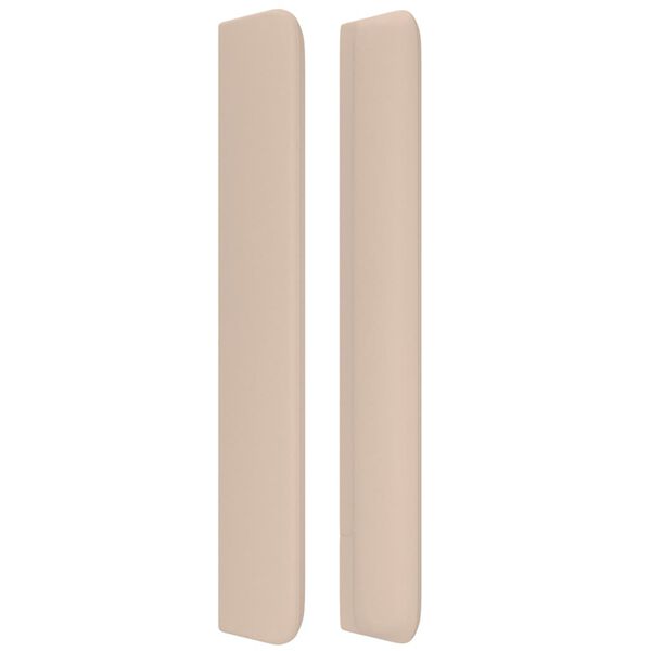 vidaXL Tête de lit avec oreilles Cappuccino 103x16x118/128 cm