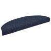vidaXL Tapis d'escalier autocollants 5 pi&egrave;ces 65 x 21 x 4 cm Bleu Demi-rond Grand