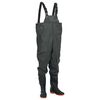 vidaXL Cuissardes avec bottes vert fonc&eacute; taille 40