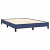 vidaXL Cadre de lit sans matelas bleu 140x190 cm tissu
