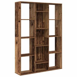 vidaXL S&eacute;parateur de pi&egrave;ce/biblioth&egrave;que vieux bois 100x24x140 cm