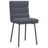 vidaXL Chaises à manger lot de 6 gris foncé velours