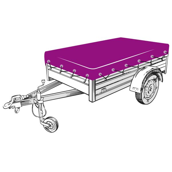 vidaXL Filet pour remorque PEHD 2 x 3 m Noir