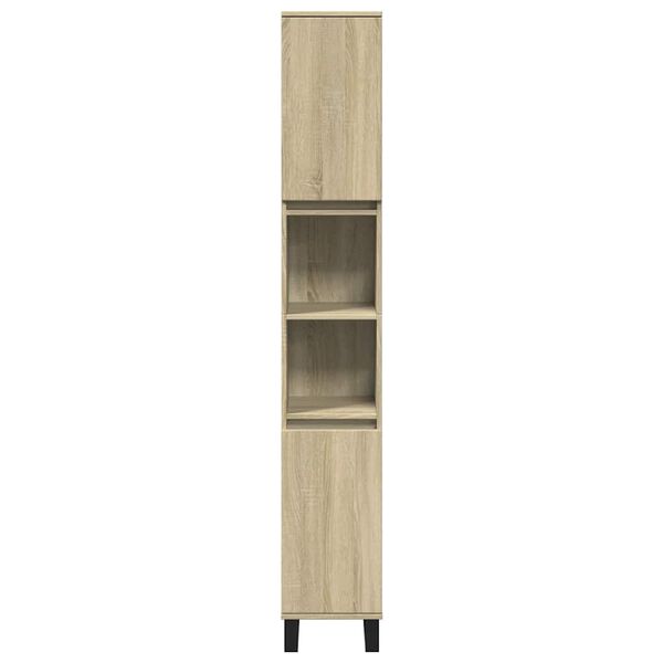 vidaXL Armoire salle de bain ch&ecirc;ne sonoma 30x30x190 cm