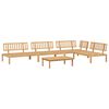 vidaXL Salon palette de jardin 5 pcs bois d'acacia massif