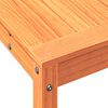 vidaXL Table de rempotage avec &eacute;tag&egrave;re cire marron bois massif de pin