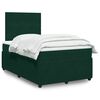 vidaXL Sommier &agrave; lattes de lit avec matelas vert fonc&eacute; 120x190 cm
