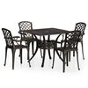 vidaXL Ensemble de bistro 5 pcs Aluminium coul&eacute; Bronze