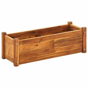 vidaXL Lit sur&eacute;lev&eacute; de jardin Bois d'acacia 76x27,6x25 cm