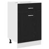 vidaXL Armoire suspendue avec tiroir Ch&ecirc;ne noir 50 x 46 x 81,5 cm