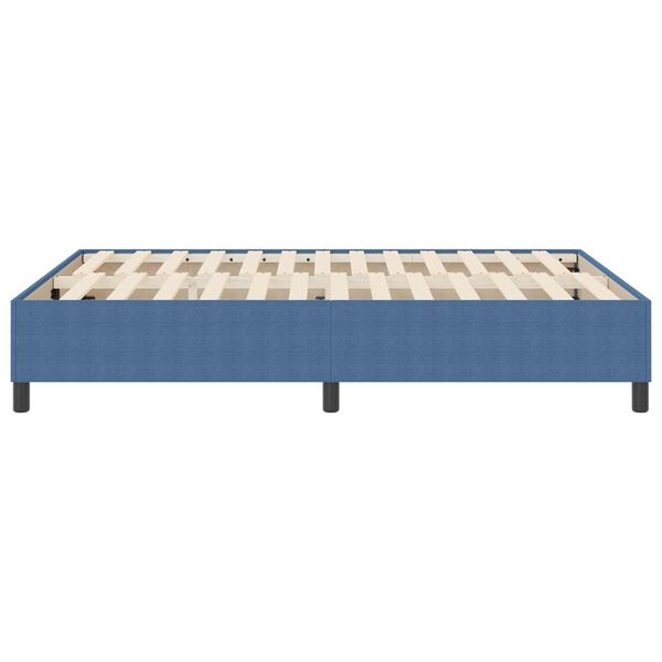 vidaXL Cadre de lit plateforme Bleu 140 x 190 cm tissu