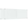vidaXL Cr&eacute;dence de cuisine 2 pc Transparent 110 x 40 cm verre tremp&eacute;