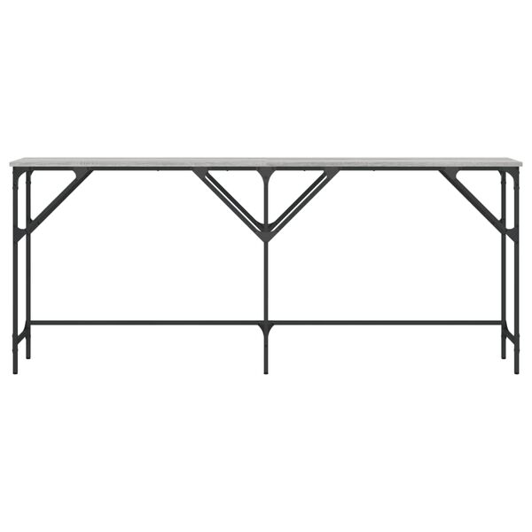 vidaXL Table console sonoma gris 180x29x75 cm bois d'ing&eacute;nierie