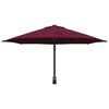 vidaXL Parasol de jardin Rouge et Noir 248 x 248 x 148 cm