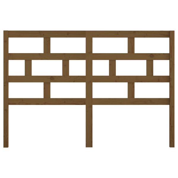 vidaXL Tête de lit Marron miel 166x4x100 cm Bois massif de pin