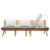 vidaXL Lit de repos de jardin 200x65 cm Bois d'acacia solide