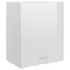 vidaXL Armoire suspendue "Lyon" Blanc brillant 50 x 31 x 60 cm Bois d'ing&eacute;nierie