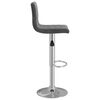 vidaXL Tabourets de bar lot de 2 gris foncé velours