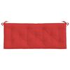 vidaXL Coussins de banc jardin lot de 2 rouge 120x50x7 cm tissu Oxford