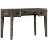 vidaXL Bureau Noir 110 x 50 x 75 cm Bois de manguier massif