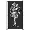 vidaXL Porte de Jardin Noir 100 x 175 cm Acier peint par poudre