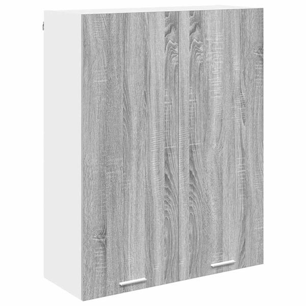 vidaXL Armoire suspendue avec stockage Gris Sonoma 80 x 31 x 100 cm