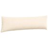 vidaXL Coussins de canapé 2 pcs Crème 145 x 40 cm